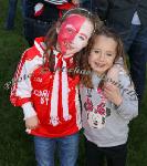 Aoibhe Horan and Aoife Hennessy pictured at the TF Royal Hotel and Theatre Mayo Senior Football Championship final in McHale Park, Castlebar