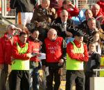  Ballintubber manager James Horan urges his team on  against Castlebar Mitchels in the TF Royal Hotel and Theatre Mayo Senior Football Championship final in McHale Park