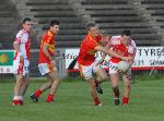 Padraic O'Connor in action against Alan Feeney captain Castlebar Mitchels in the TF Royal Hotel and Theatre Mayo Senior Football Championship final in McHale Park