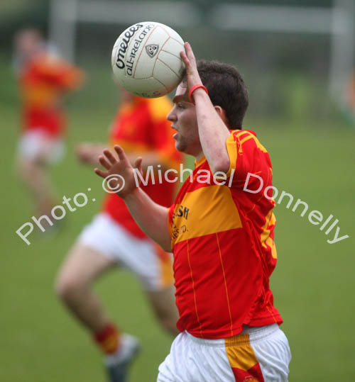 Shane Hopkins in action for Castlebar Mitchels against Crossmolina in the Ulster Bank U-21A County Football Championship final in Fr O'Hara Park Charlestown. Photo:  Michael Donnelly