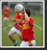 Shane Hopkins in action for Castlebar Mitchels against Crossmolina in the Ulster Bank U-21A County Football Championship final in Fr O'Hara Park Charlestown. Photo:  Michael Donnelly