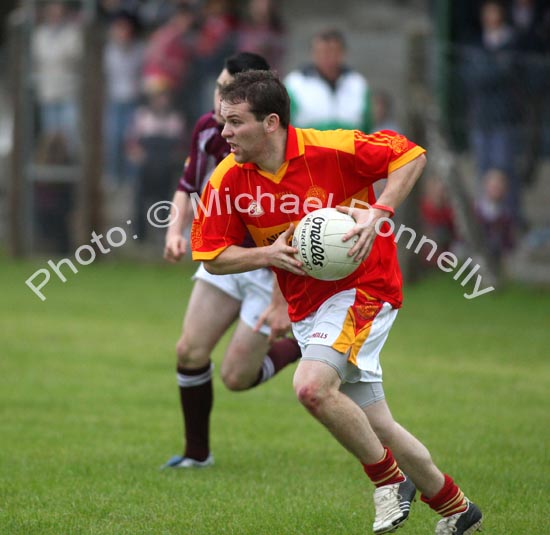 Shane Hopkins turns on the pace for Castlebar Mitchels against Crossmolina in the Ulster Bank U-21A County Football Championship final in Fr O'Hara Park Charlestown. Photo:  Michael Donnelly