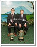 Peadar Gardiner Captain of Crossmolina and Tom Jordan senior team manager pictured at the Club's Dinner Dance in the Upper Deck Crossmolina, Photo:  Michael Donnelly