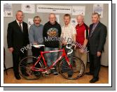 Pictured at the launch of the All Ireland Underage Cycling Championships 2007 which will be hosted by Connacht Youth Cycling sponsored by C&C Cellular and Mayo Credit Unions, from left: Gerry Butler, Chairman Connacht Youth Cycling; Joe Maguire, Mayo Wheelers; Denis Midleton secretary Connacht Senior; Noel Gibbons, Road Safety Officer Mayo Co Co; Mick Sheridan Chairman Covey Wheelers; and Martin McNally Secretary Connacht Youth Cycling. The event will be held in Ballinrobe on Saturday 7th July and in Clonbur Sunday 8th July.  Photo:  Michael Donnelly