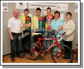 Sponsors pictured at the launch of the All Ireland Underage Cycling Championships 2007 which will be hosted by Connacht Youth Cycling sponsored by C&C Cellular and Mayo Credit Unions, from left: Michael Hogan,  C&C Cellular (sponsor);  William Sheridan and Sean Carolan (Covey Wheelers); Brendan Butler,  Western Lakes C.C.; Maura Murphy and Martina Gormley, Mayo Credit Unions, (sponsors). Photo:  Michael Donnelly