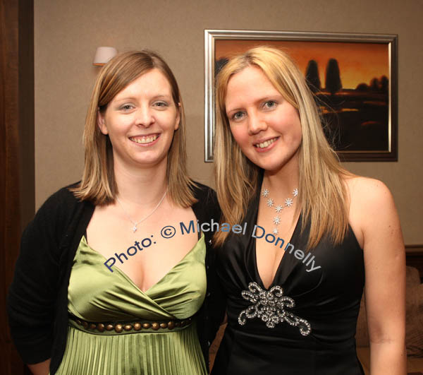 Rebecca Madden and Sandra  Corrigan Lisacul, Ballaghaderreen  pictured at the Kilmovee Ladies Gaelic Football Club annual Dinner in The Abbeyfield Hotel, Ballaghaderreen