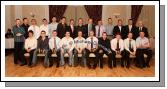 John O'Mahony, special guest pictured with Club officers and senior team at the Kilmovee Shamrocks Football Club annual Dinner in The Abbeyfield Hotel, Ballaghaderreen,Photo:  Michael Donnelly