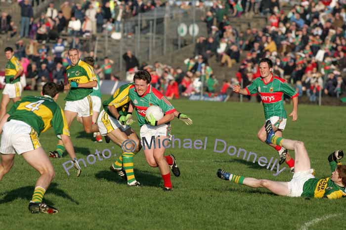 Andy Moran in action in the 1st round of the Allianz National Football League between Mayo and Kerry, at McHale Park last Sunday. Photo:  Michael Donnelly