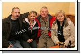 Mayo exiles in happy mood in An Sportlann, Castlebar after the Mayo v Kerry game in McHale Park on Sunday last from left: Alec and Eithne Morley, Collooney/ Knock and Tony Bolton Ballinacarrow/Aughamore and Margaret Bolton Ballinacarrow/ Garrymore. Photo:  Michael Donnelly