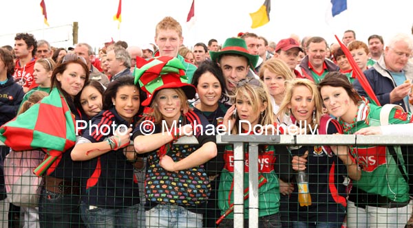 Swinford Supporters pictured the ESB All Ireland Minor Football Final  replay in Pearse Park, Longford.Photo: � Michael Donnelly