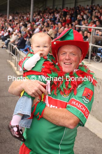 Patricia and John Moore, Kilmeena Westport pictured the ESB All Ireland Minor Football Final replay in Pearse Park, Longford.Photo: � Michael Donnelly