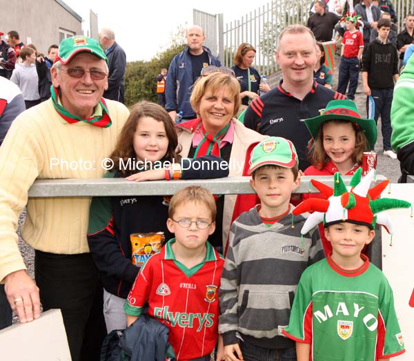 Group from Balla and Facefield pictured at the ESB All Ireland Minor Football Final replay in Pearse Park, Longford.Photo: � Michael Donnelly