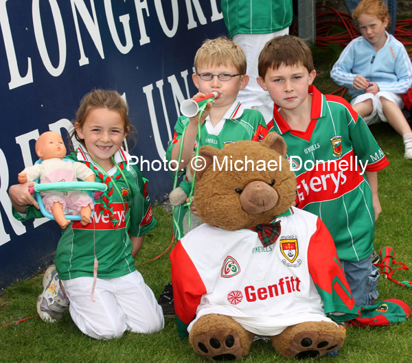 Sophie, Mathew and Shane Joyce Claremorris pictured the ESB All Ireland Minor Football Final replay in Pearse Park, Longford where their cousin John Broderick was playing.Photo: � Michael Donnelly
