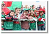 Fox's Crossmolina pictured at the ESB All Ireland Minor Football Final replay in Pearse Park, Longford, from left: Adam, Kate, Fiona, Clodagh and Liam Fox.Photo:  Michael Donnelly