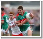 Tyrone's Peter Harte tries to hang on to Aiden O'Shea at the ESB All Ireland Minor Football Final replay in Pearse Park, Longford.Photo:  Michael Donnelly