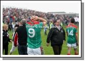 Ger McDonagh has his hands on his head after Mayo are defeated by Tyrone in the ESB All Ireland Minor Football Final replay in Pearse Park Longford.Photo:  Michael Donnelly