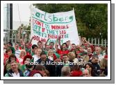 Mayo fans turn up the volume at the ESB All Ireland Minor Football Final replay in Pearse Park, Longford.Photo:  Michael Donnelly