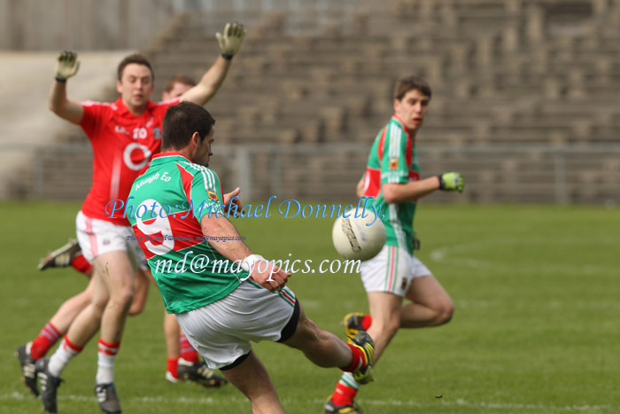 James Kilcullen in action against Cork in the 2011 Allianz Football League Division 1 Round 6 in McHale Park