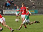 Richie Feeney in action against Cork in the 2011 Allianz Football League Division 1 Round 6 in McHale Park, Castlebar. Photo:Michael Donnelly, 