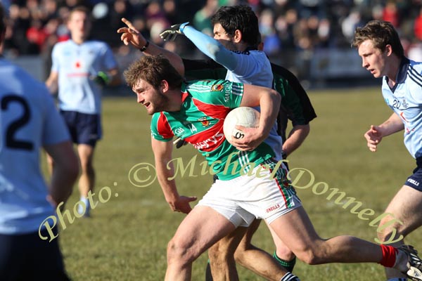 Aiden O'Shea in action against Dublin in the Allianz GAA Football National League Division 1 Round 3 in McHale Park, Castlebar. Photo:  Michael Donnelly