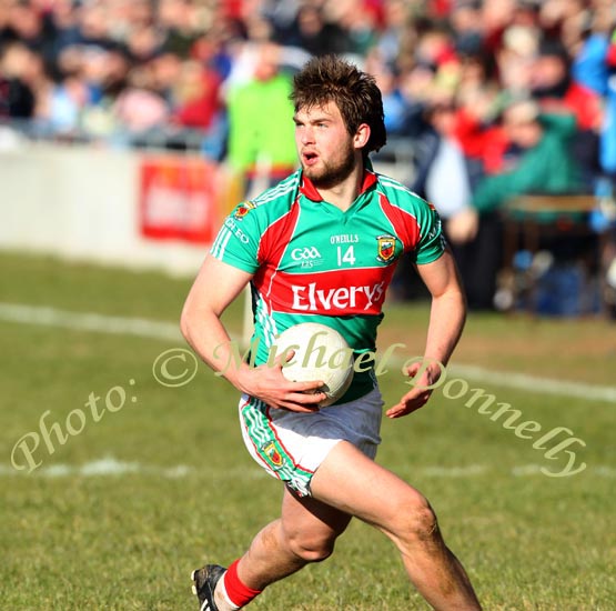 Aiden O'Shea in action in the Allianz GAA Football National League Division 1 Round 3 in McHale Park, Castlebar. Photo:  Michael Donnelly