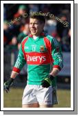  A happy Enda Varley after scoring his goal against Dublin  in the Allianz GAA Football National League Division 1 Round 3 in McHale Park, Castlebar. Photo:  Michael Donnelly