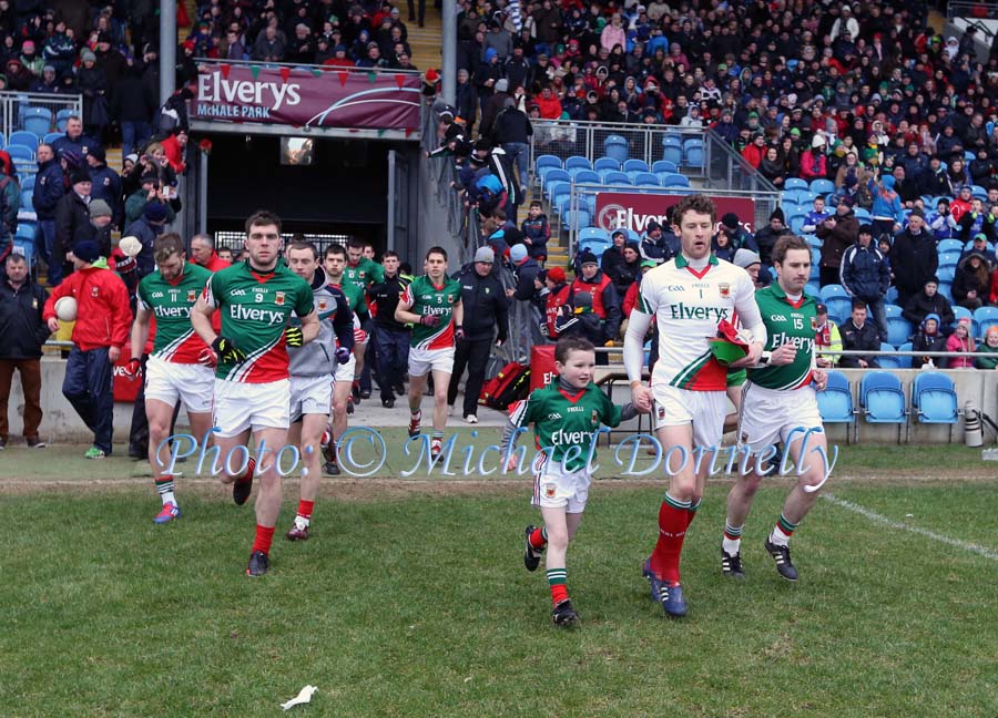 Brendan Murphy Knockmore was the Mayo Mascot in the 2013 Allianz Football League Div 1 Round 6 in Elverys MacHale Park Castlebar. Photo: © Michael Donnelly