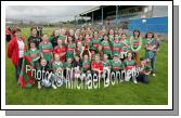 Group of  Davitts supporters from Ballindine and Irishtown supporting Mayo in the Connacht Ladies Football TG4 Senior Championship final in Tuam. Photo:  Michael Donnelly