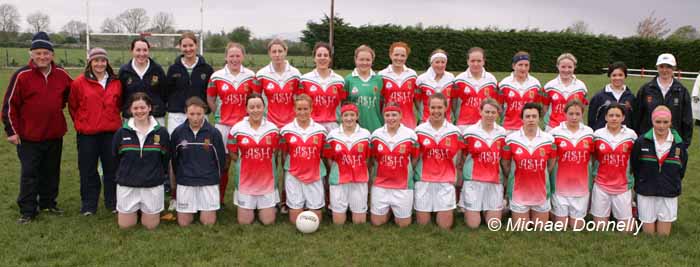 Carnacon Ladies who defeated Castlebar Mitchels in the final of the Aisling McGing Memorial Cup Tournament in Clogher. Photo Michael Donnelly