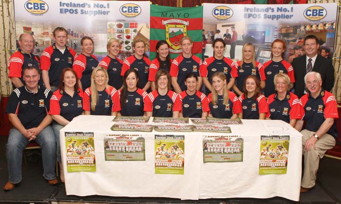 Mayo Ladies Senior team and management pictured at their press night in Breaffy House Resort, Castlebar. Photo:  Michael Donnelly