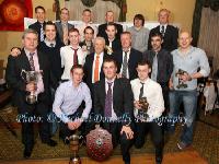 Special Guest John Giles,  pictured with the Bangor Hibernians group, at the Mayo League Dinner Dance and Presentation  in the Welcome In Hotel Castlebar,  Photo: © Michael Donnelly Photography