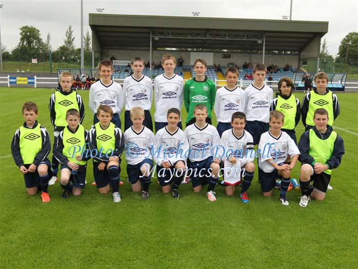 Mayo in the Mayo International Cup U-13 Schoolboys Tournament at Milebush Park Castlebar against Exeter City FC . Photo: © Michael Donnelly Photography