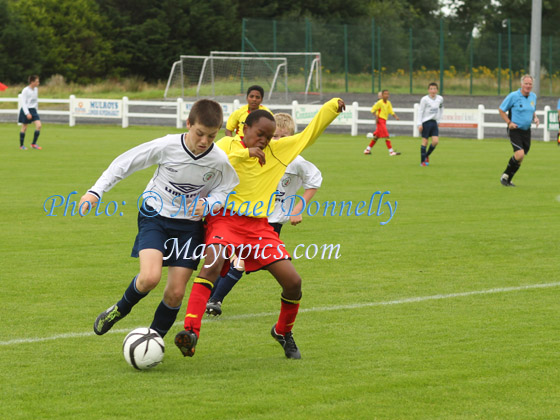 Mayo v Watford FC at Milebush Park in Mayo International Cup. Photo: © Michael Donnelly Photography
