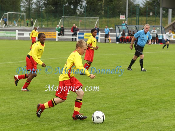  Watford in action against Mayo U-13 in Mayo International Cup. Photo: © Michael Donnelly Photography