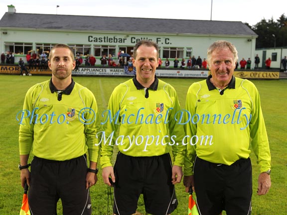  Officials for the West Ham v Exeter City U-13 at Celtic Park Castlebar in Mayo International Cup. Photo: © Michael Donnelly Photography