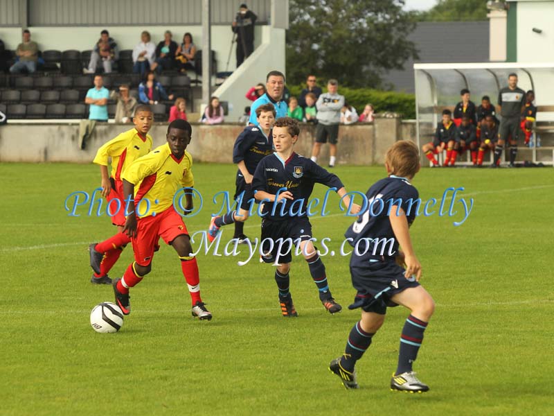 West Ham v Watford FC at Ballyglass in Mayo International Cup. Photo: © Michael Donnelly Photography