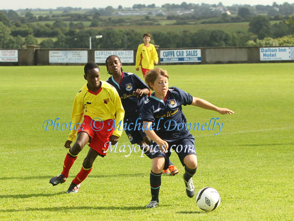 West Ham v Watford FC at Ballyglass in Mayo International Cup. Photo: © Michael Donnelly Photography