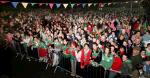 The waiting crowd at the Ballina Stephenites Homecoming in James Stephens Park Ballina. Photo Michael Donnelly