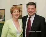 Liz Coleman Cloghans Ballina had her picture taken with John O'Mahony at the Ballina Stephenites All Ireland Senior Club champions 2005 Victory Celebration  Dinner in the Downhill House Hotel, Ballina. Photo Michael Donnelly