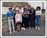 Steve Staunton, pictured with some of his Irish relations at Mary Morans Cottage during his visit to Ballintubber some years ago