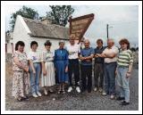 Steve Staunton, pictured at Mary Morans Cottage during his visit to Ballintubber some years ago