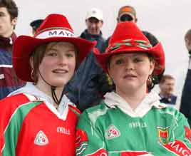 Sporting their colours - click photo for more Mayo fans from Michael Donnelly