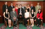 Brian Flatley, winner of the Athletics section of the 35th Western People Mayo Sports Awards 2004 pictured with family and friends at the presentation in the TF Royal Theatre Castlebar, front from left: Edel, Chris, Brian, Nuala and Michelle Flatley and Brid Cleary; at back: Paul Maher Martin Flatley, Maura Reaney,  Patrick Flatley,  Patricia Reid, Seamus Reid,  and Michael Cleary. Photo Michael Donnelly 

