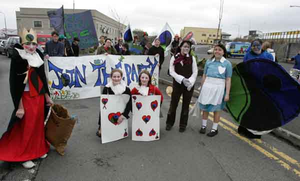 The Fair Trade entry at the Castlebar St Patrick's Day Parade. Photo Michael Donnelly