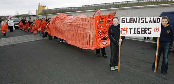 Glenisland Tigers, pictured at the Castlebar St Patrick's Day Parade. Photo Michael Donnelly