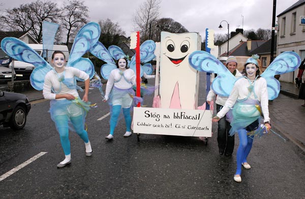  Tooth Fairies at St Patrick's Day Parade in Claremorris. Photo:  Michael Donnelly