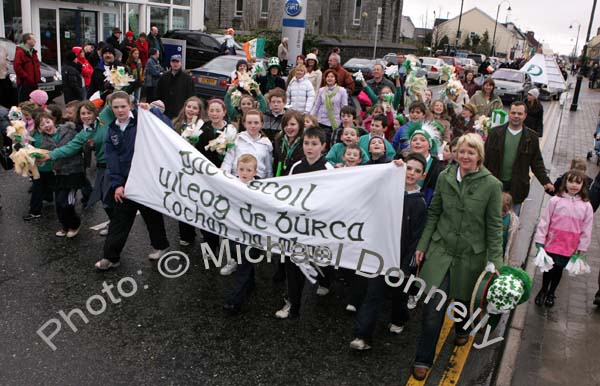Gael Scoil Uileog De Burca at St Patrick's Day Parade in Claremorris. Photo:  Michael Donnelly