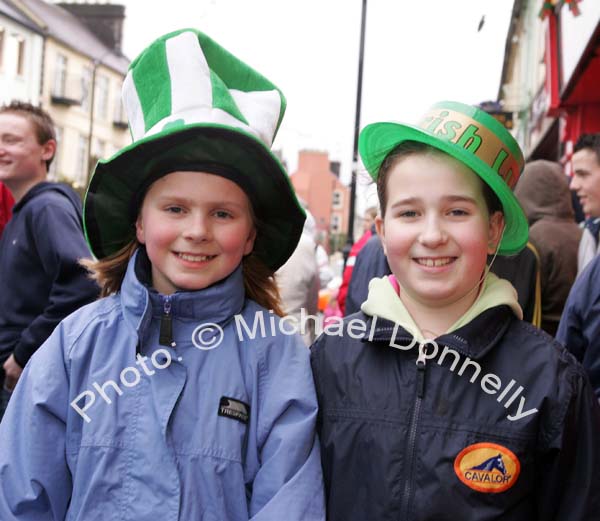 Hats on at St Patrick's Day Parade in Claremorris. Photo:  Michael Donnelly