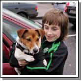 Dog and Master at St Patrick's Day Parade in Claremorris. Photo:  Michael Donnelly