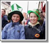 Hats on at St Patrick's Day Parade in Claremorris. Photo:  Michael Donnelly